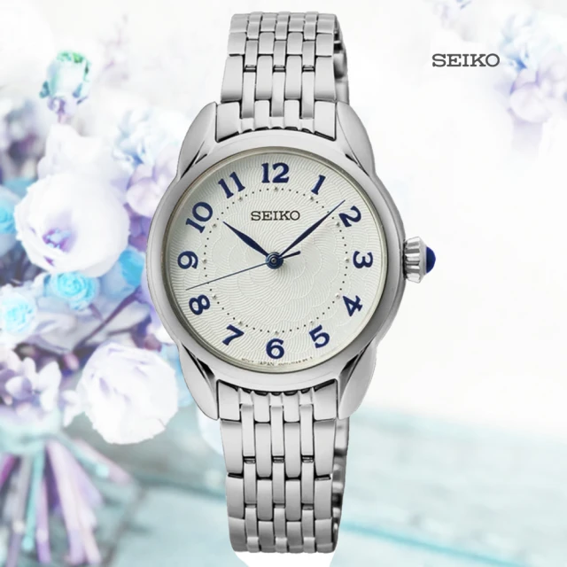 【SEIKO 精工】CS系列 簡約三針OL都會淑女腕錶-銀色28.7mm_SK028(SUR561P1/6N01-00P0S)