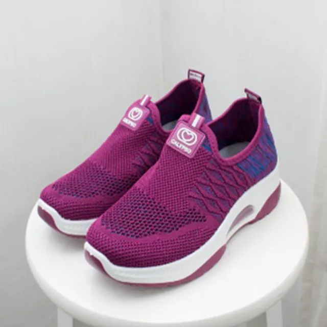 【K.W.】型-舒適編織色彩減震氣墊鞋(2色選一)