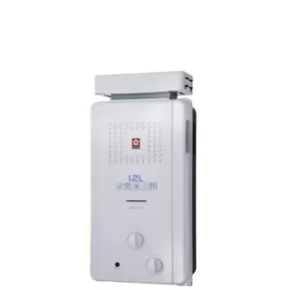 【SAKURA 櫻花】12公升ABS抗風型防空燒熱水器RF式LPG桶裝瓦斯(GH-1221基本安裝)