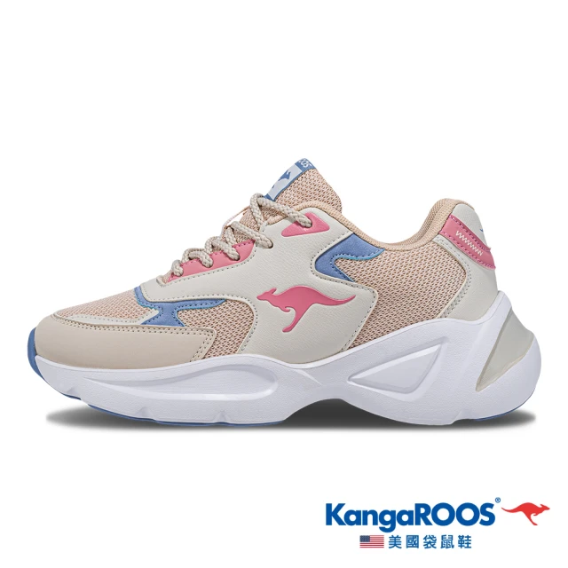 KangaROOS 女鞋 LOFTY 大人感奶霜鞋 增高厚底 舒適輕盈(奶茶粉-KW41251)