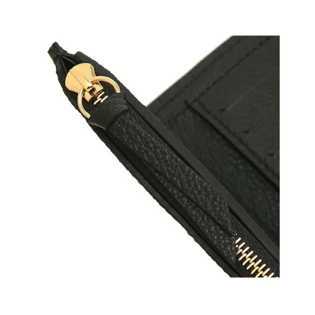 【Louis Vuitton 路易威登】M64060 經典Monogram壓花Victorine系列三折錢包短夾(黑色)