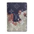 【Louis Vuitton 路易威登】M82828 新款2024春夏印花對開式名片夾卡包(藍色)