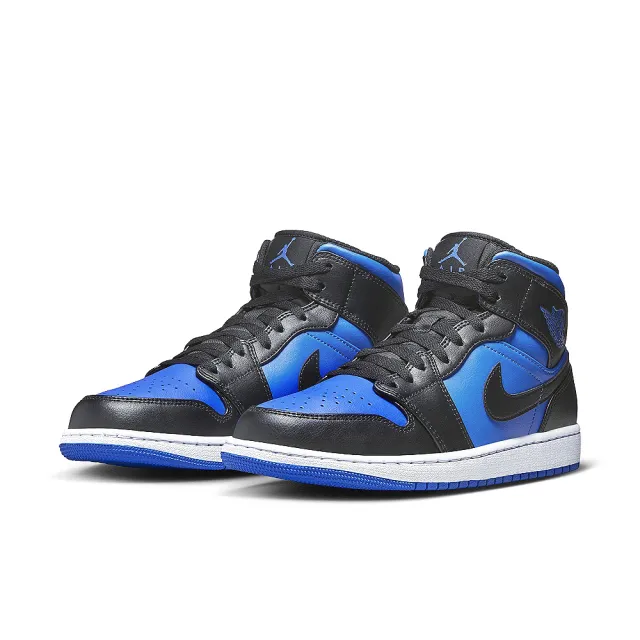 NIKE 耐吉】AIR JORDAN 1 MID 黑藍AJ 喬丹休閒鞋男鞋運動鞋(DQ8426-042