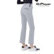 【GoPlayer】女高腰彈性高爾夫長褲-白.黑.淺灰(高爾夫長褲 彈性透氣 運動休閒長褲)