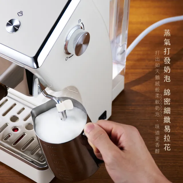【KINYO】1.6L半自動義式奶泡咖啡機(CMH-7930)