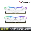 【Team 十銓】T-FORCE DELTA RGB 炫光 DDR5 7600 32GB 16Gx2 CL36 白色 桌上型超頻記憶體