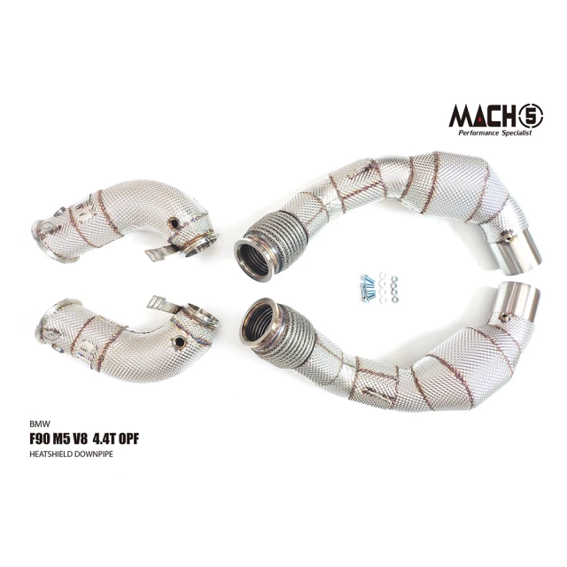Mach5 BMW F10 高流量帶三元催化排氣管(550 