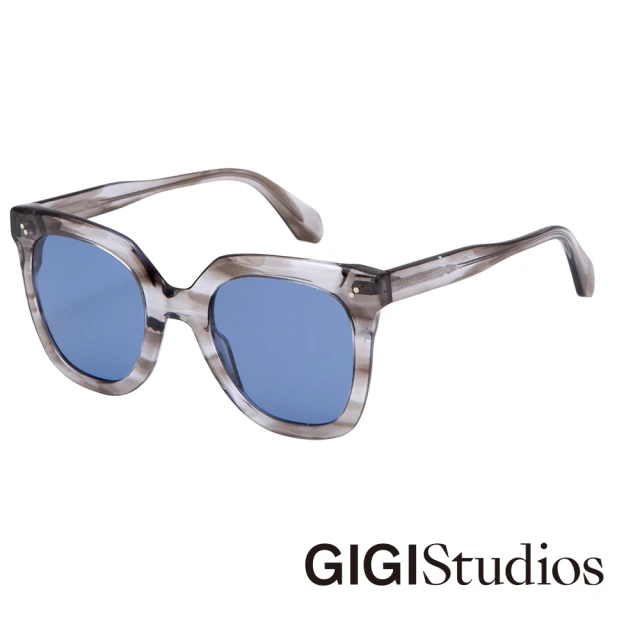 GIGI Studios 極致小臉鉚釘太陽眼鏡(灰 - MARGOT-6567/4)