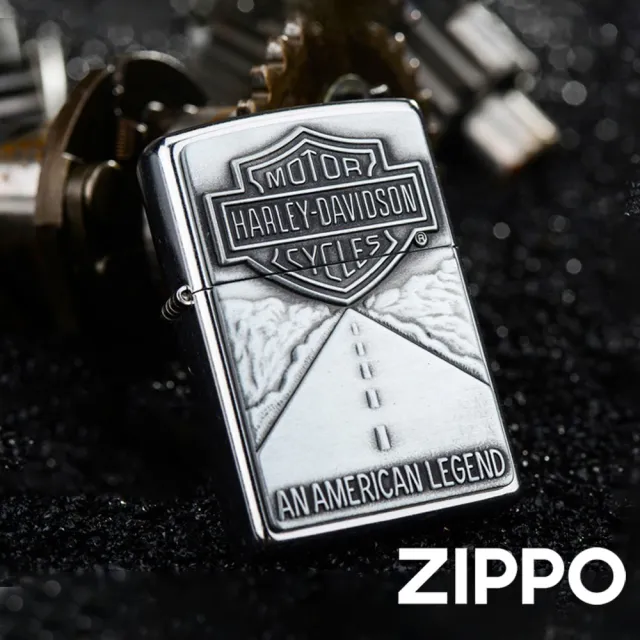 【Zippo官方直營】哈雷戴維森-傳奇之路防風打火機(美國防風打火機)