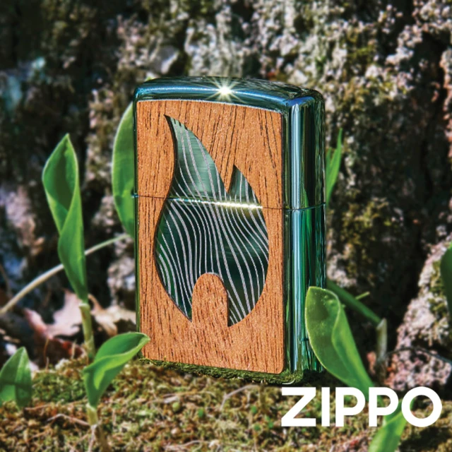 【Zippo官方直營】木紋經典火焰防風打火機(美國防風打火機)