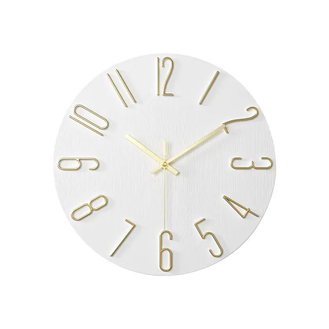 【SUNORO】簡約靜音指針時鐘 客廳創意裝飾掛鐘 壁掛圓形時鐘