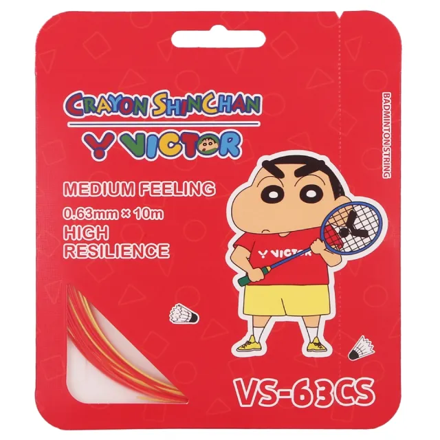 【VICTOR 勝利體育】VICTOR X 蠟筆小新 聯名拍線(VS-63CS  DE/AE/AM 小新款/小葵款/小白款)