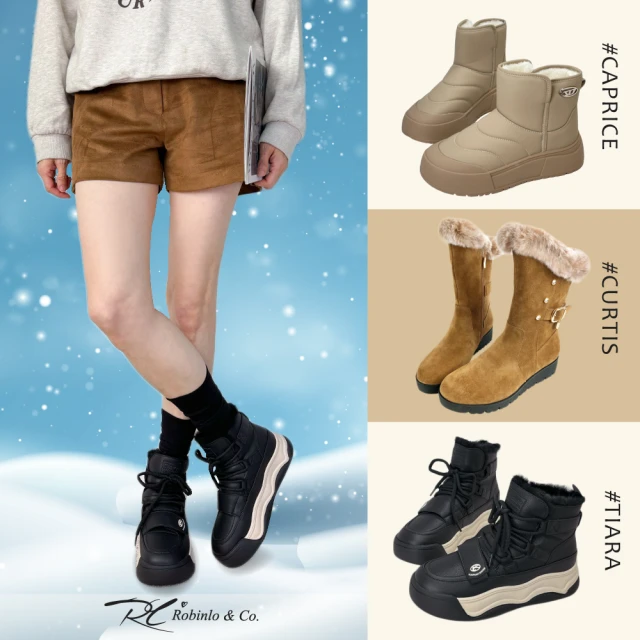 極光之舞 女 中高筒專業防滑保暖雪鞋.雪靴/附冰爪+TPR鞋
