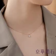 【Emperor Diamond 京華鑽石】10K玫瑰金 共0.20克拉 鑽石項鍊 輕珠寶 光耀四方