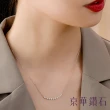 【Emperor Diamond 京華鑽石】18K玫瑰金 共0.50克拉 鑽石項鍊 純真(微笑項鍊)