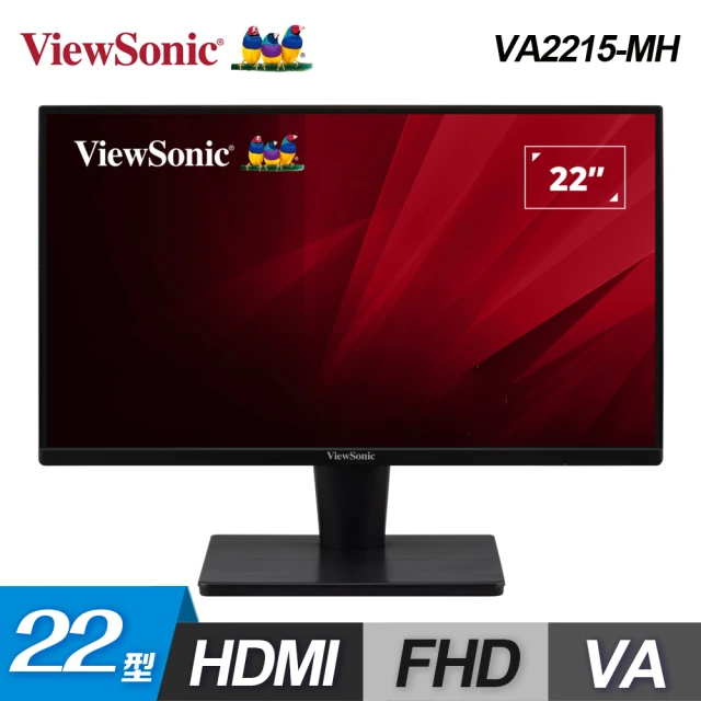 ViewSonic 優派 22型 VA2215-MH VA窄邊框螢幕