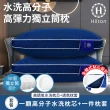 【Hilton 希爾頓】水洗高分子高彈力獨立筒枕(水洗枕芯x1+透氣枕套x1/高分子枕頭/枕頭)