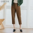 【EPISODE】舒適羊毛百搭顯瘦窄腳長褲E35219（卡其）