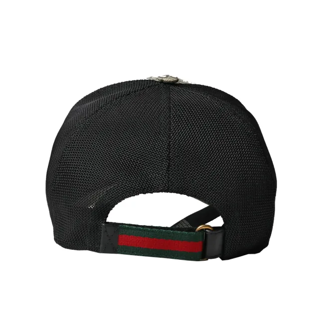 【GUCCI 古馳】426887 經典GG supreme系列老虎印花透氣棒球帽/鴨舌帽(棕色)