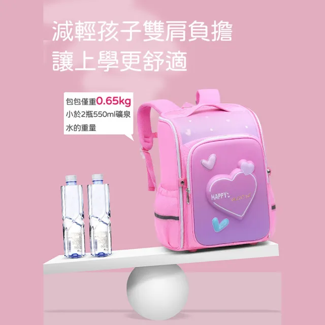 【SUNSHINEBAG 日晴】輕量韓版一體式書包(兒童書包 書包 小學生書包 小學生 國中生)