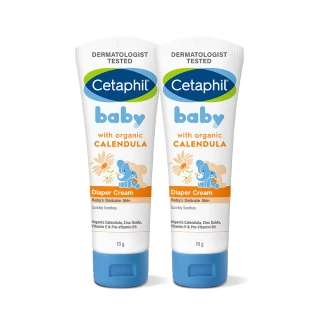 【Cetaphil 舒特膚】官方直營 Baby舒緩護膚膏 70g*2入(屁屁膏/寶寶乳液/金盞花/B5)