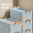 【Kyhome】3入 鋼架折疊衣物收納箱 布藝整理箱 衣櫃收納盒