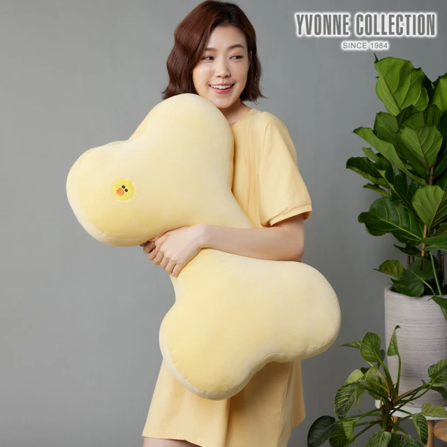 YVONNE 以旺傢飾 莎莉立體大骨頭抱枕(LINE FRIENDS)