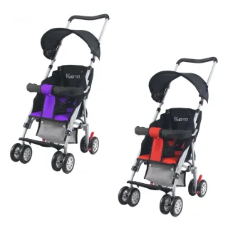 【KOOMA】新款超輕巧輕便推車-椅背可調 附置物籃(附防風遮雨罩)