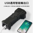 【LUYOO】LED自行車喇叭燈 USB充電高亮燈腳踏車前燈 騎行防水喇叭燈 六種喇叭警示音