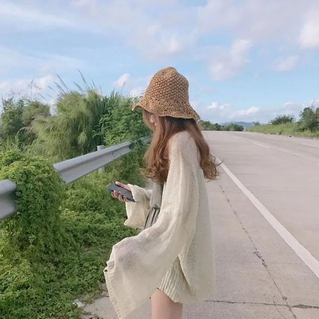 【D.studio】韓版慵懶寬鬆薄款長袖防曬外套(薄外套 上衣 女裝 外套 衣服 J80)