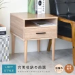 【HOPMA】完美美背雙格斗櫃 台灣製造 桌邊櫃 床頭 收納 梳妝台邊櫃 矮櫃