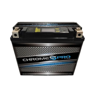 【佳騁 Chrome Pro】智能顯示機車膠體電池AWX20H-BS同YTX20H-BS重機專用電池(機車電池 機車電瓶 重機電池)