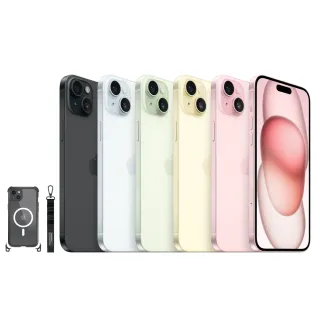 【Apple】iPhone 15(256G/6.1吋)(MAGEASY掛繩磁吸軍規殼組)