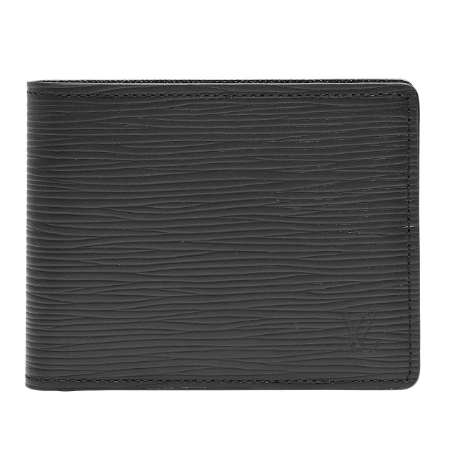 Louis Vuitton 路易威登Louis Vuitton 路易威登 M60332 EPI水波紋SLENDER對折短夾(黑)