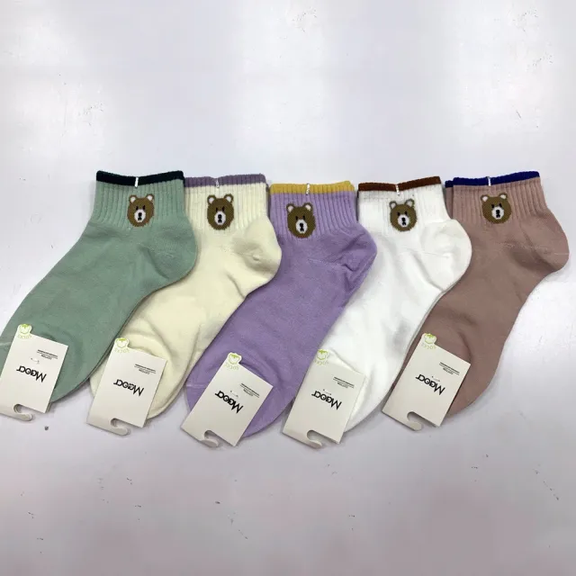 【Socks Form 襪子瘋】5雙組-日系棉質短襪(踝襪/棉襪/船型襪/女襪)