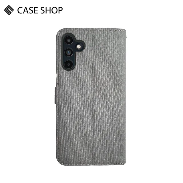 【CASE SHOP】Samsung A15 前收納側掀皮套-黑(內襯卡片夾層 翻蓋站立)