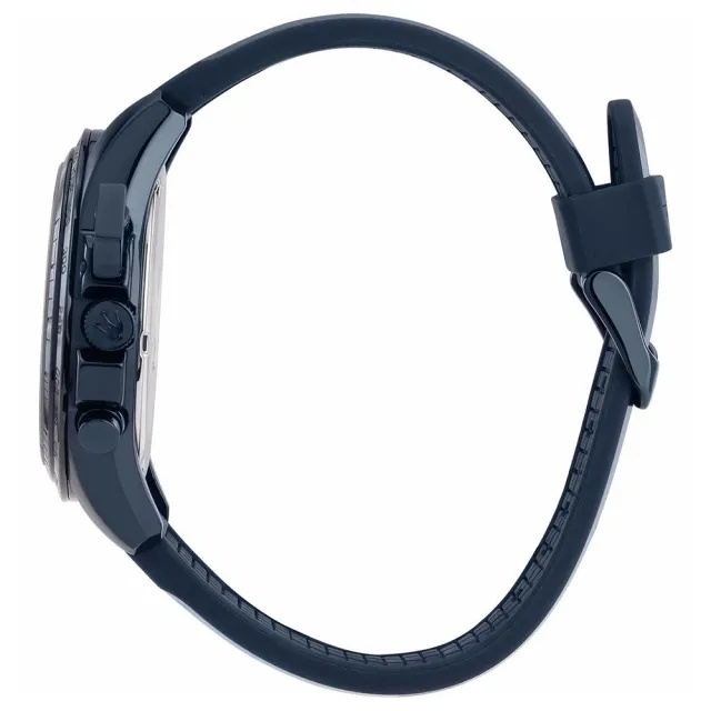 【MASERATI 瑪莎拉蒂】Traguardo長征終站系列三眼手錶 藍色矽膠錶帶 45MM(R8871612042)