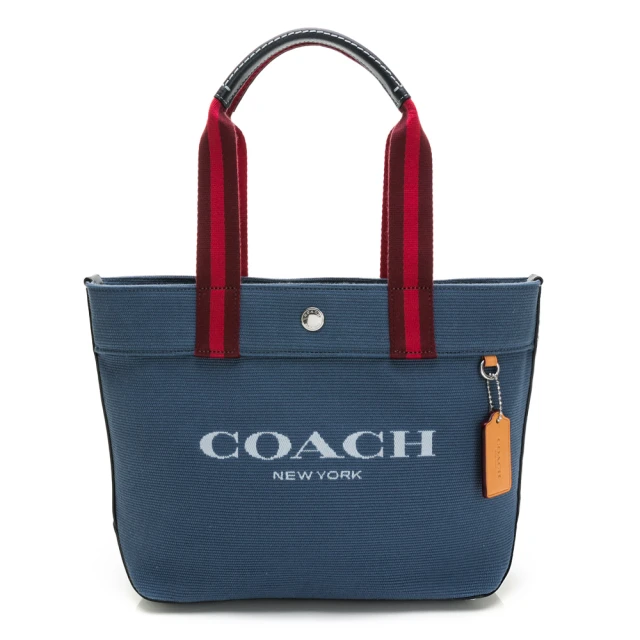 COACH C LOGO手提斜背兩用水餃包(卡其/米白)折扣