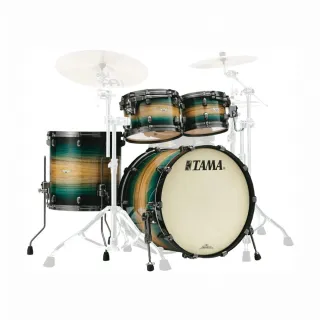 【TAMA】Starclassic Maple ME42TZUS-LEWB 四件式 爵士鼓組 綠煙燻胡桃木色(原廠公司貨 商品保固有保障)