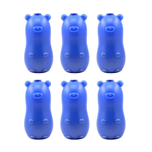 【OKAWA】藍熊寶馬桶自動清潔劑 買5送1(免安裝 馬桶 清潔 廁所除臭馬桶芳香 馬桶清潔錠)
