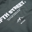 【5th STREET】男裝寬版胸前口袋繡花短袖T恤-灰綠