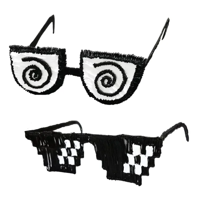 【T&U 泰允創意】3D列印筆材料包–自由創作眼鏡Glasses(DIY 手作 兒童玩具 3D 顏料隨機)