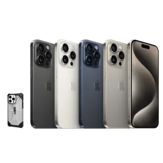 【Apple】iPhone 15 Pro(256G/6.1吋)(UAG軍規透明殼組)