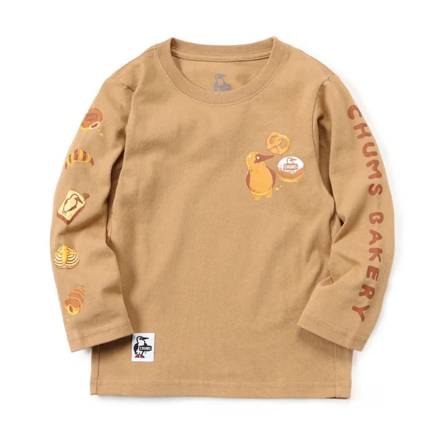 CHUMS CHUMS Outdoor 中大童 Kids CHUMS BAKERY Brushed L/S T-Shirt長袖T恤 淺棕色(CH211290B001)