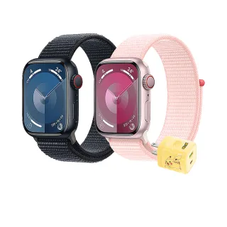 寶可夢充電組【Apple】Apple Watch S9 LTE 41mm(鋁金屬錶殼搭配運動型錶環)