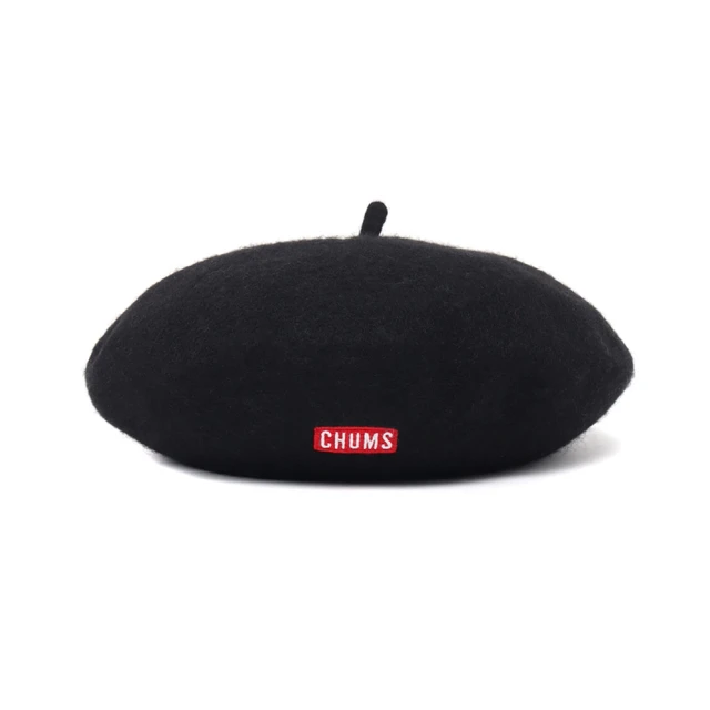 CHUMS CHUMS Outdoor 男女 CHUMS Logo Beret貝雷保暖帽 黑色(CH051337K001)