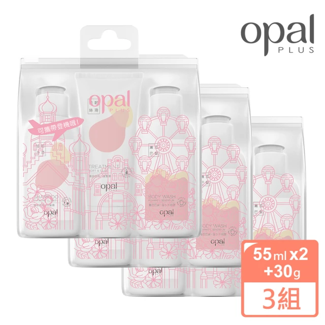 【OPAL 澳寶】Opal Plus澳寶Plus香氛護理旅行組X3組(髮.護.沐)