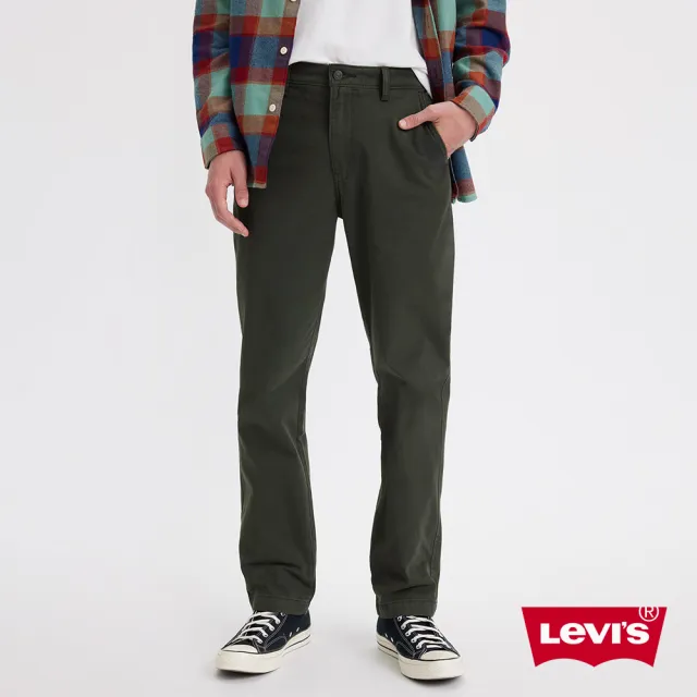 【LEVIS】男款 Chino工作休閒褲 / 後袋蓋摩登設計 熱賣單品 A5753-0010