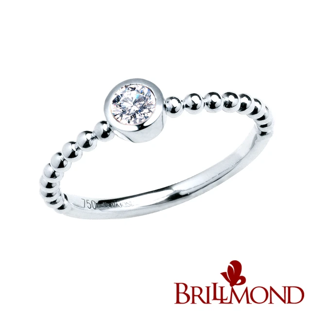 BRILLMOND JEWELRY 18K白金 10分 鑽戒風采(主石10分 18K白金台)