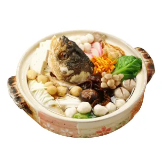 【鮮食家任選】正一排骨。年年旺砂鍋魚頭(約2550g/包)